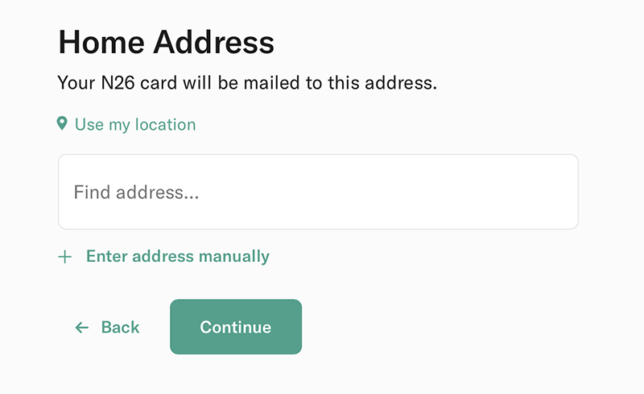 n26 home Address